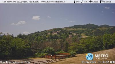 immagine della webcam nei dintorni di Firenzuola: webcam San Benedetto in Alpe