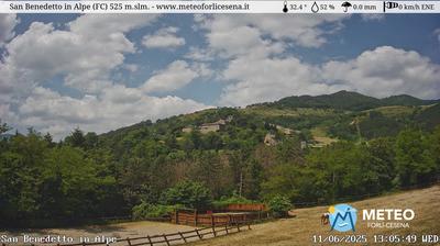 immagine della webcam nei dintorni di Stia: webcam San Benedetto in Alpe