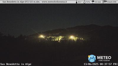 immagine della webcam nei dintorni di Stia: webcam San Benedetto in Alpe
