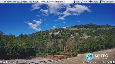 immagine della webcam nei dintorni di Pratovecchio: webcam San Benedetto in Alpe