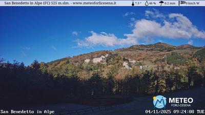 immagine della webcam nei dintorni di Casola Valsenio: webcam San Benedetto in Alpe