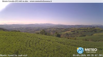 immagine della webcam nei dintorni di Villafranca di Forlì: webcam Cusercoli
