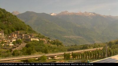 immagine della webcam nei dintorni di Chiesa in Valmalenco: webcam Talamona