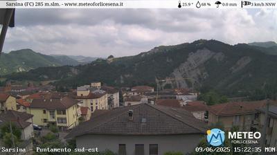 immagine della webcam nei dintorni di Sant'Agata Feltria: webcam Sarsina