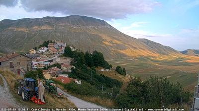 immagine della webcam nei dintorni di Sassotetto: webcam Castelluccio Norcia