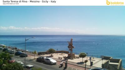 immagine della webcam nei dintorni di Messina: webcam Santa Teresa di Riva