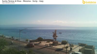 immagine della webcam nei dintorni di Messina: webcam Santa Teresa di Riva