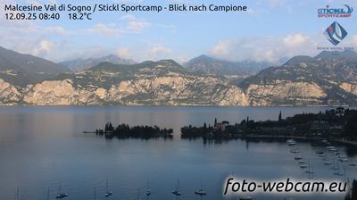 immagine della webcam nei dintorni di Molina di Ledro: webcam Malcesine
