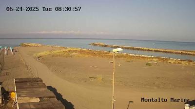 immagine della webcam nei dintorni di Capodimonte: webcam Montalto di Castro