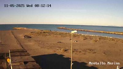 immagine della webcam nei dintorni di Civitavecchia: webcam Montalto Marina