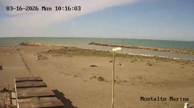 immagine della webcam nei dintorni di Montalto di Castro: webcam Montalto Marina