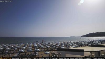 immagine della webcam nei dintorni di Fondi: webcam Scauri