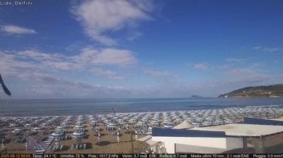 immagine della webcam nei dintorni di Pontecorvo: webcam Scauri