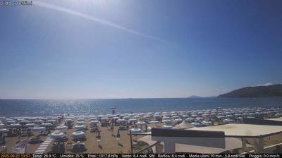 immagine della webcam nei dintorni di Gaeta: webcam Scauri