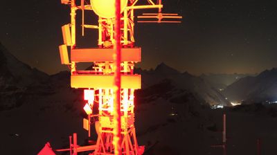 immagine della webcam nei dintorni di Capanna Margherita: webcam Cervinia Plateau Rosa