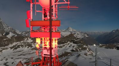 immagine della webcam nei dintorni di Torgnon: webcam Cervinia Plateau Rosa