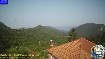 Preview delle webcam di Sant'Olcese › Ovest: Rifugio Lorefice - Mignanego - Campomorone - Monte Figogna - Shrine of Our Lady of the Guard - Piani di Praglia
