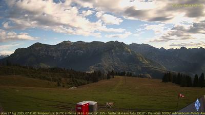 immagine della webcam nei dintorni di Lamon: webcam Fonzaso