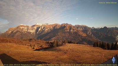 immagine della webcam nei dintorni di Castello Tesino: webcam Fonzaso
