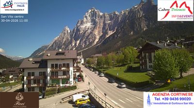 immagine della webcam nei dintorni di Cortina d'Ampezzo: webcam San Vito di Cadore