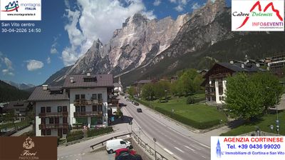 immagine della webcam nei dintorni di Monte Faloria: webcam San Vito di Cadore