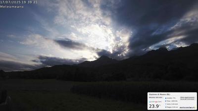immagine della webcam nei dintorni di Pieve d'Alpago: webcam San Gregorio nelle Alpi