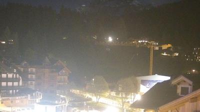 Preview delle webcam di Pinzolo: Piazza Brenta Alta - Visuale dal Hotel Garnì la Montanara Madonna di Campiglio