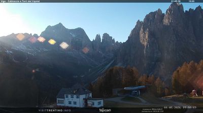immagine della webcam nei dintorni di Canazei: webcam Vigo Ciampedie