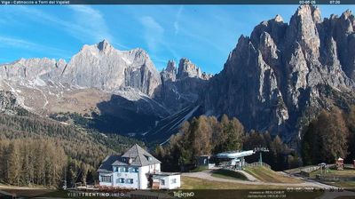 immagine della webcam nei dintorni di Alba di Canazei: webcam Vigo Ciampedie