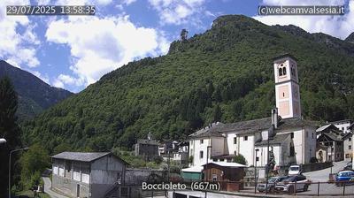 immagine della webcam nei dintorni di Fobello: webcam Boccioleto
