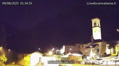 immagine della webcam nei dintorni di Alpe di Mera: webcam Boccioleto