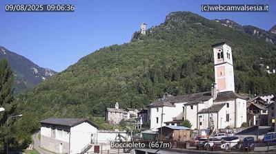 immagine della webcam nei dintorni di Riva Valdobbia: webcam Boccioleto