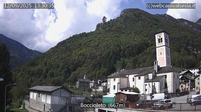immagine della webcam nei dintorni di Piode: webcam Boccioleto