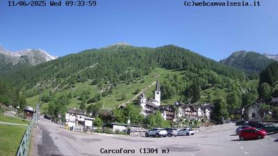 immagine della webcam nei dintorni di Fobello: webcam Carcoforo