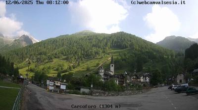 immagine della webcam nei dintorni di Fobello: webcam Carcoforo