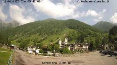 immagine della webcam nei dintorni di Fobello: webcam Carcoforo