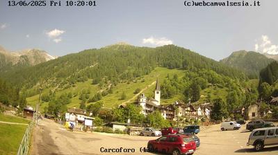 immagine della webcam nei dintorni di Capanna Margherita: webcam Carcoforo
