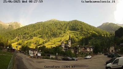 immagine della webcam nei dintorni di Riva Valdobbia: webcam Carcoforo