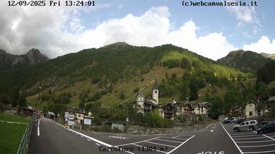 immagine della webcam nei dintorni di Piode: webcam Carcoforo