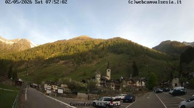 immagine della webcam nei dintorni di Bognanco fonti: webcam Carcoforo