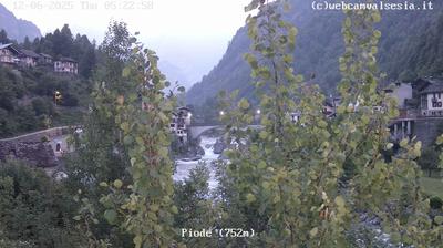 immagine della webcam nei dintorni di Fobello: webcam Piode