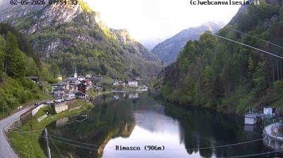 immagine della webcam nei dintorni di Bognanco fonti: webcam Rimasco