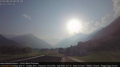 immagine della webcam nei dintorni di Revello: webcam Villar Pellice