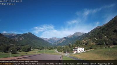 immagine della webcam nei dintorni di Pian Mune': webcam Villar Pellice