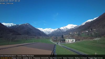 immagine della webcam nei dintorni di Montoso: webcam Villar Pellice