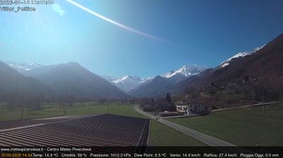 immagine della webcam nei dintorni di Rucas di Bagnolo: webcam Villar Pellice