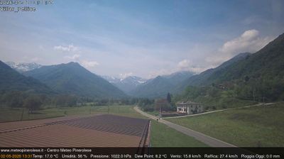 immagine della webcam nei dintorni di Montoso: webcam Villar Pellice