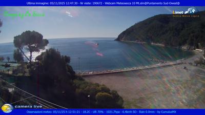 immagine della webcam nei dintorni di Borgo Val di Taro: webcam Moneglia