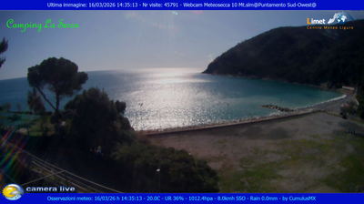 immagine della webcam nei dintorni di Sesta Godano: webcam Moneglia