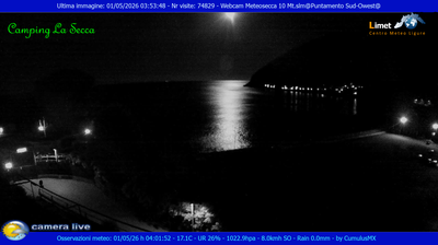 immagine della webcam nei dintorni di Riomaggiore: webcam Moneglia